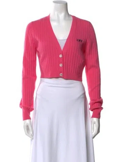 Pre-owned Off-white 2024 Wool Sweater In Pink