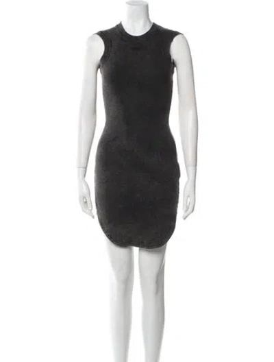 Pre-owned Off-white 2025 Mini Dress In Gray