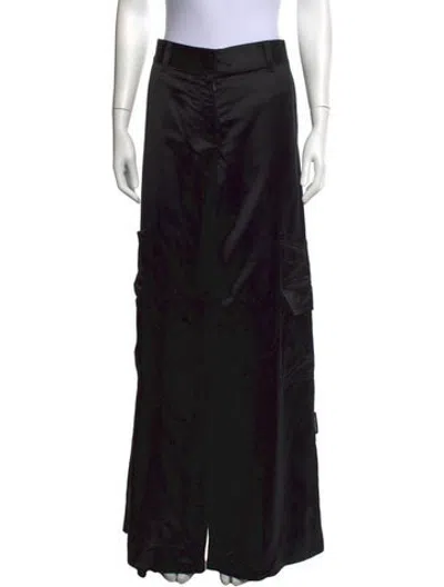 Pre-owned Off-white 2025 Wide Leg Pants In Black