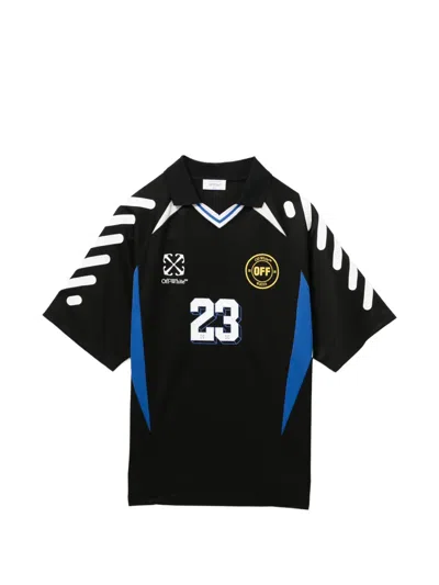 Off-white 23 Soccer T-shirt In Burgundy