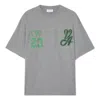 Off-white Man T-shirt Light Grey Size S Cotton, Elastane In Gray