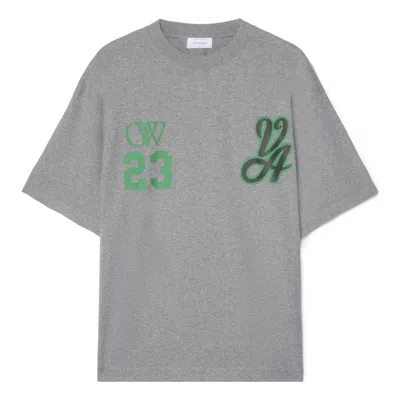 OFF-WHITE OFF-WHITE 23 Varsity Skate Short-Sleeve Tee 'Melange Grey'