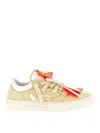 Off-white Perforated Leather Sneaker In Brown