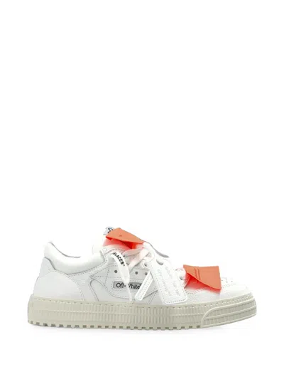 Off-white White Low Top 3.0 Court Sneakers In Brown