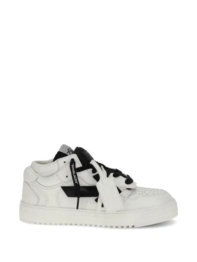 Off-white 3.0 Floating Arrow Lace-up Leather Sneakers In White