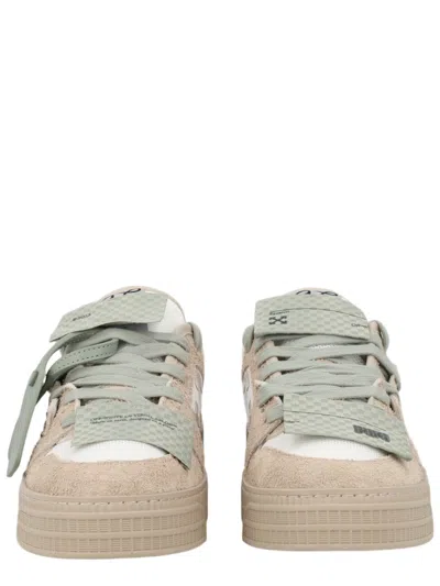 Off-white 3.0 Off Court Low-top Suede Sneakers In Animal Print