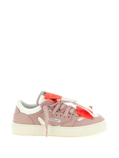 Off-white Court 3 Low Top Sneakers Rubber Sole In Pink