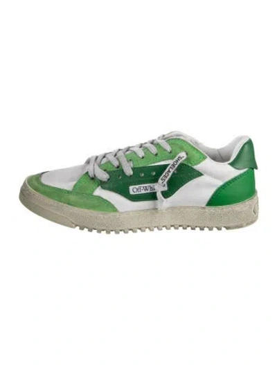 Pre-owned Off-white 5.0 Sneakers In Green/white
