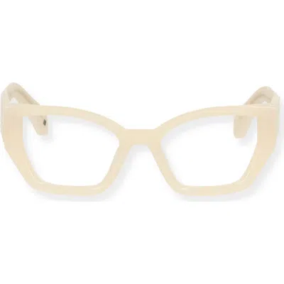 Off-white 7q 52mm Optical Glasses In Green