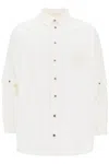 Off-white 90slogo Den Butt Overshirt In White
