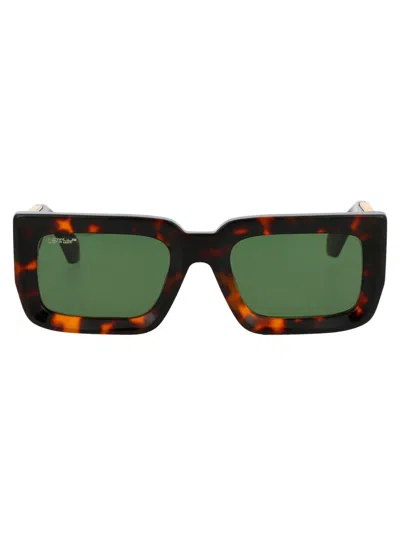 Off-white Acetate Havana  Sunglasses In Brown