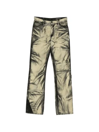 Off-white Acid-wash Jeans In Gray