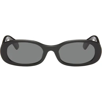 Off-white Adams Oval-frame Sunglasses In Black