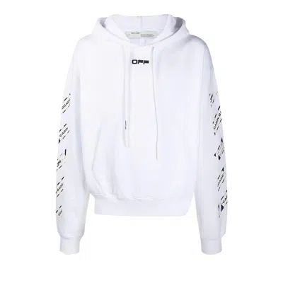 Pre-owned Off-white Airport Tape Slim Hoodie 'white' | Men's Size Xs