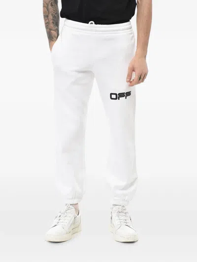 Off-white Airport Tape Track Pants In White