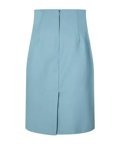 Off-white A-line Skirt In Blue