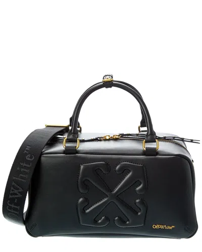 Off-white ™ All Day Leather Satchel In Black