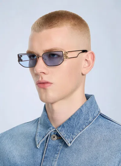 Off-white Allen Blue Lens Sunglasses In Yellow