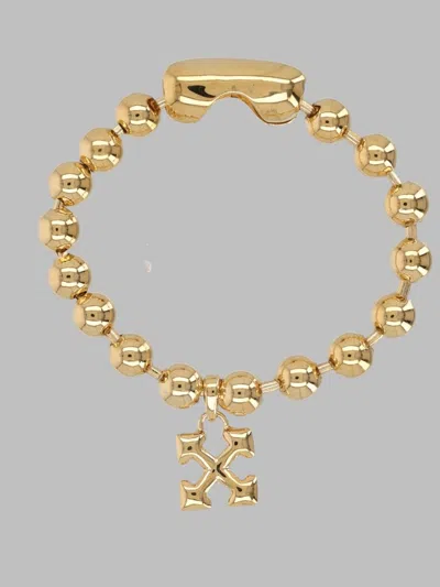 Off-white Arrow Ball Bracelet In Transparent