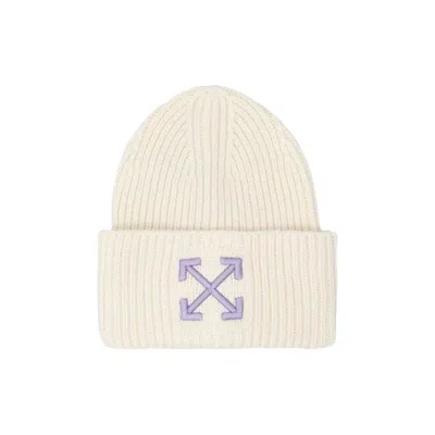 Pre-owned Off-white Arrow Bloucle Knit Beanie 'off White' | Men's Size Onesize