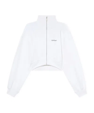 Off-white Arrow Glowing Flower Cropped Jacket