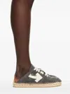 Off-white Arrow Lace-up Espadrilles In Black