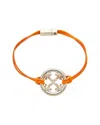 Off-white Arrow Leather Bracelet In Orange