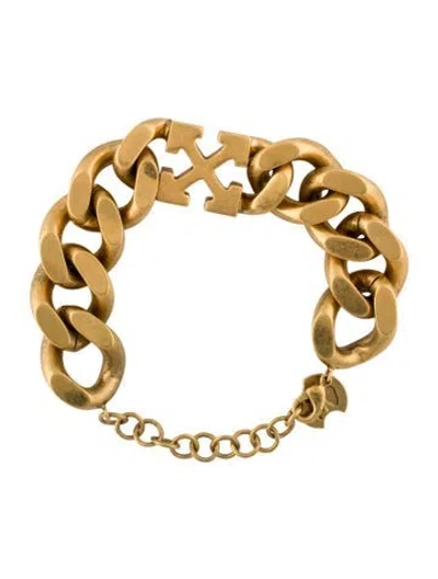Pre-owned Off-white Arrow Link Bracelet, 7.75" In Multi