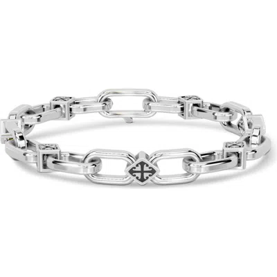 Off-white Arrow Link Bracelet In Silver