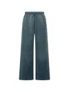 Off-white Blue Loose Drawstring Pants In Blue