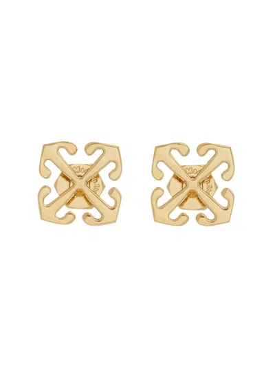 Off-white Arrow Mini Earrings In Gold
