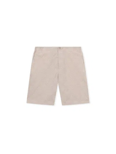 Off-white Arrow Monogram Bowling Shorts In String