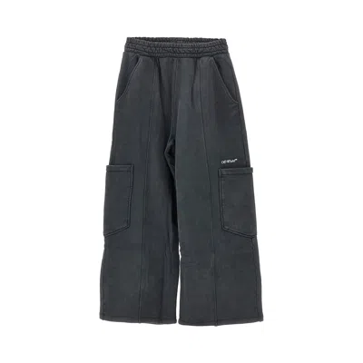 Off-white 'arrow Monogram' Cargo Sweatpants - Kids In Gray