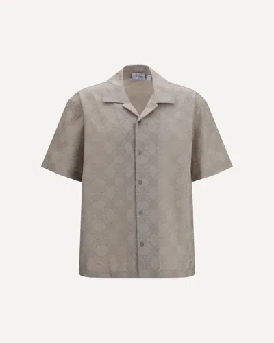 Off-white Arrow Monogram Shirt In Beige