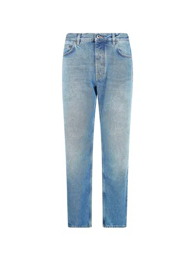 Off-white Half Arrow Motif Jeans In Blue