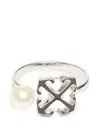 Off-white Arrow Ring In Silver