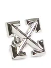 Off-white Arrow Single Earring In Silver
