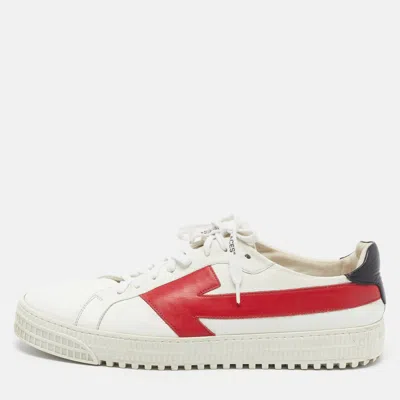 Pre-owned Off-white Arrow Size 46 Multicolor Leather Low Top Sneakers