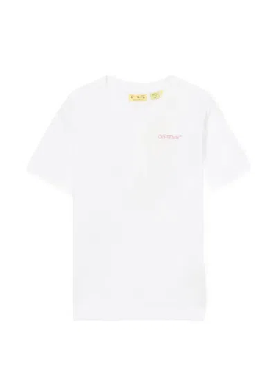 Off-white Kids' Arrow Splat T-shirt In White