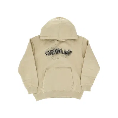 Off-white 'arrow Spray' Hoodie - Kids In Brown