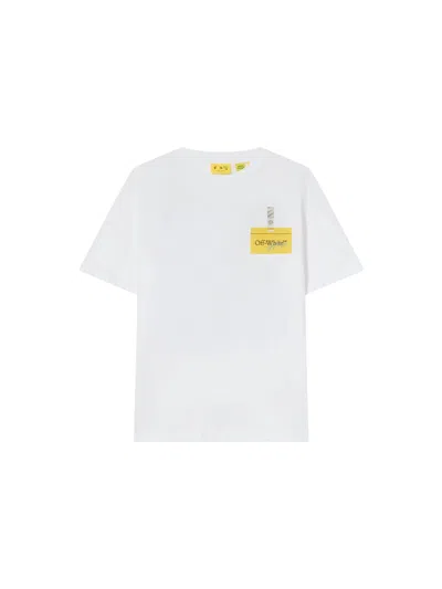 Off-white Arrow Tape Tee S/s In White