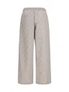 Off-white Beige Drawstring Joggers In Gray