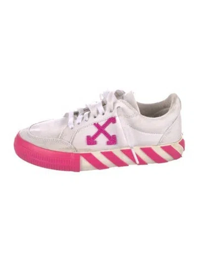 Pre-owned Off-white "arrow Vulcanized" Sneakers In White