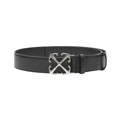 Pre-owned Off-white Arrowow Belt 'black' | Men's Size 95