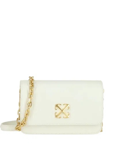 Off-white Arrow-plaque Chain-link Tote Bag In Neutral