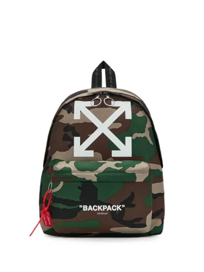 Off-white Arrows Camouflage-print Backpack In Multi