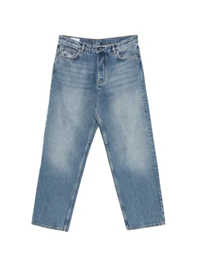 Off-white Arrows Cotton Jeans In 블루