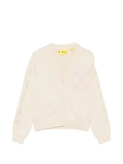 Off-white Kids' Arrows Diagonals Sweater In Neutral