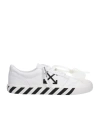 Off-white White Black Graphics Leather Sneakers In White