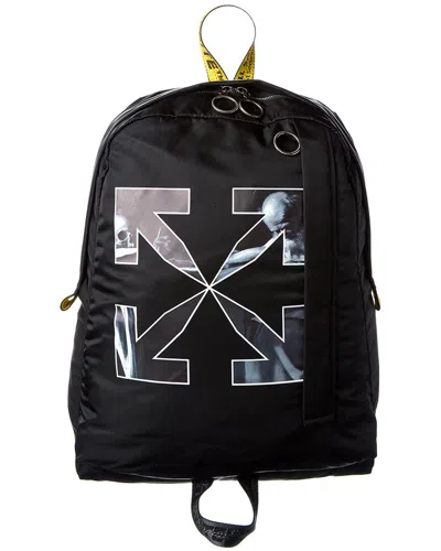 Off-white Arrows Easy Nylon Backpack In Black